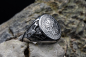 Mobile Preview: Vegvisir Ring für Wikinger mit Axtmuster Edelstahl